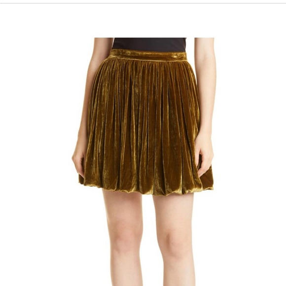 ☀️NWT Rebecca Taylor Velvet Miniskirt - Picture 1 of 2
